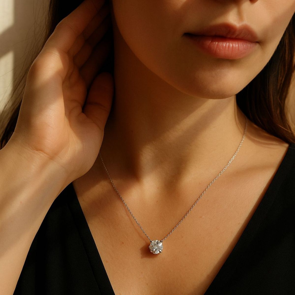 Solitaire Stone Necklace