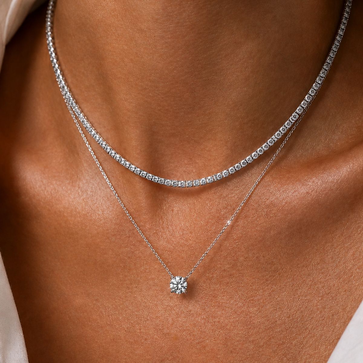 Solitaire Stone Necklace