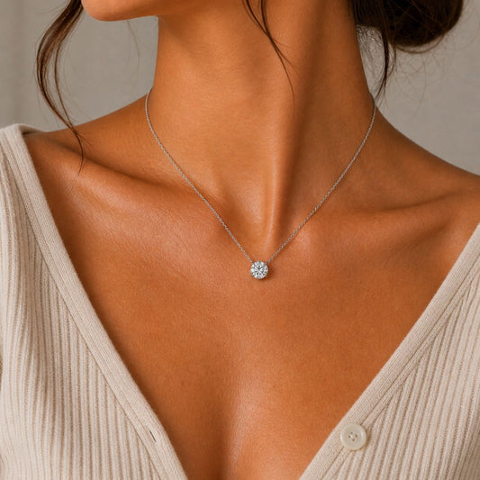 Solitaire Stone Necklace