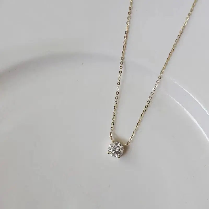 Solitaire Stone Necklace