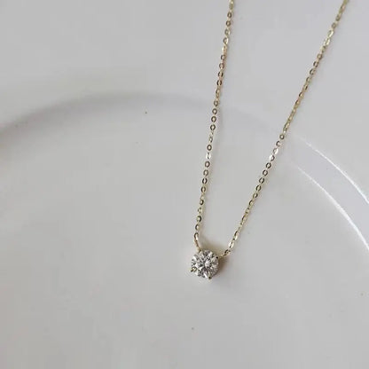 Solitaire Stone Necklace