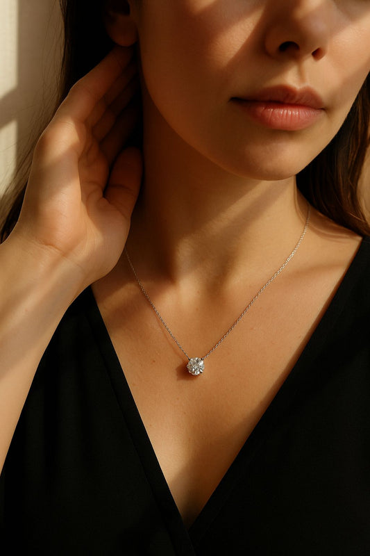 Solitaire Stone Necklace