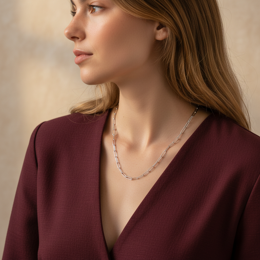 PaperClip Hop Necklace