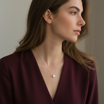 Solitaire Stone Necklace