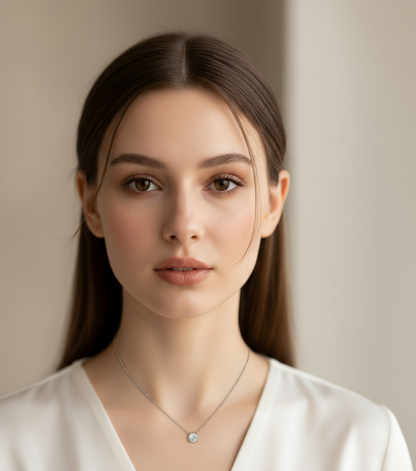 Solitaire Stone Necklace